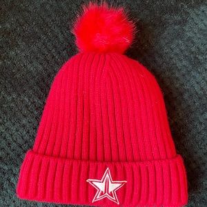 Jeffrey star fur lined beanie